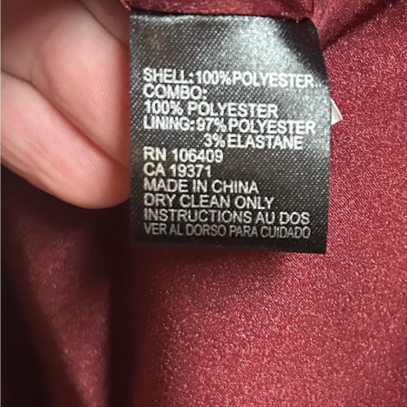 Tahari ASL Burgundy Size 4 Dress - Picture 8 of 8